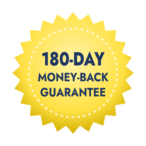 ProstaPeak 180-day money-back guarantee seal